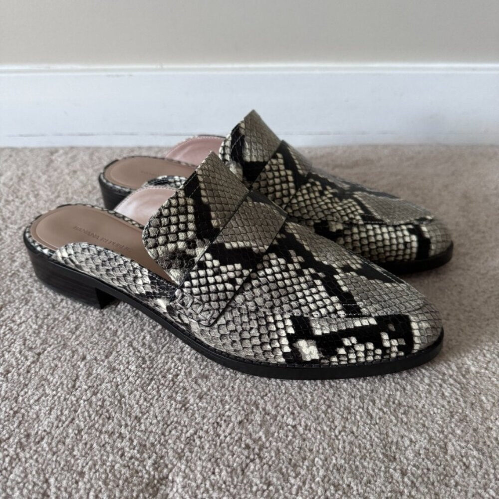 Banana Republic | Faux Snake Skin Slip On Mules - Size 10.5